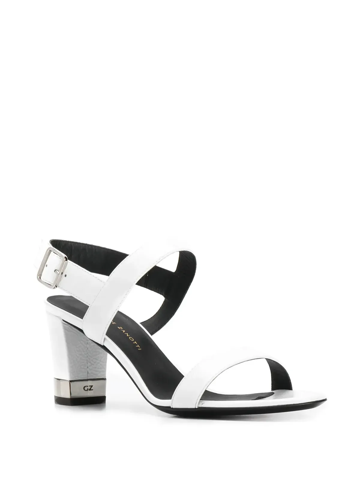 Giuseppe Zanotti メタリックヒールサンダル - White - 画像2
