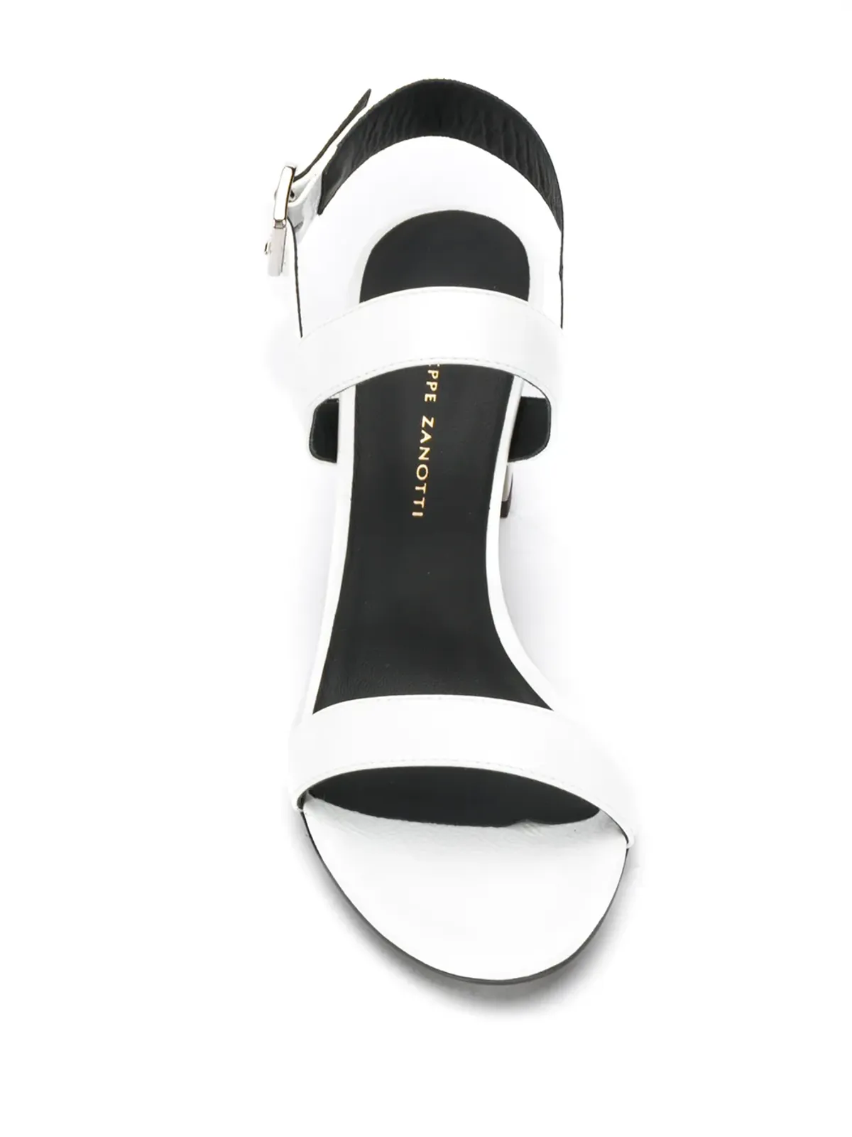 Giuseppe Zanotti メタリックヒールサンダル - White - 画像4