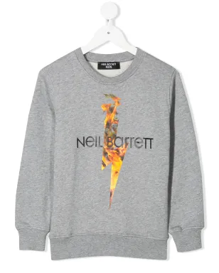 Neil Barrett Kids フレイミング・ボルト スウェットシャツ - サムネイル1
