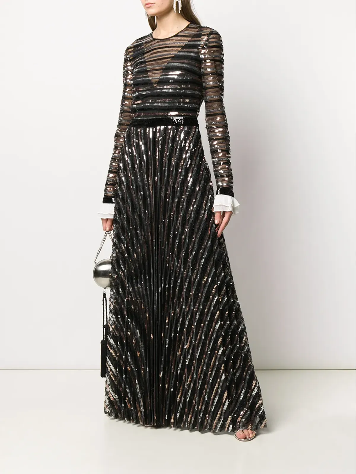 Philosophy Di Lorenzo Serafini スパンコール装飾イブニングドレス - 画像2