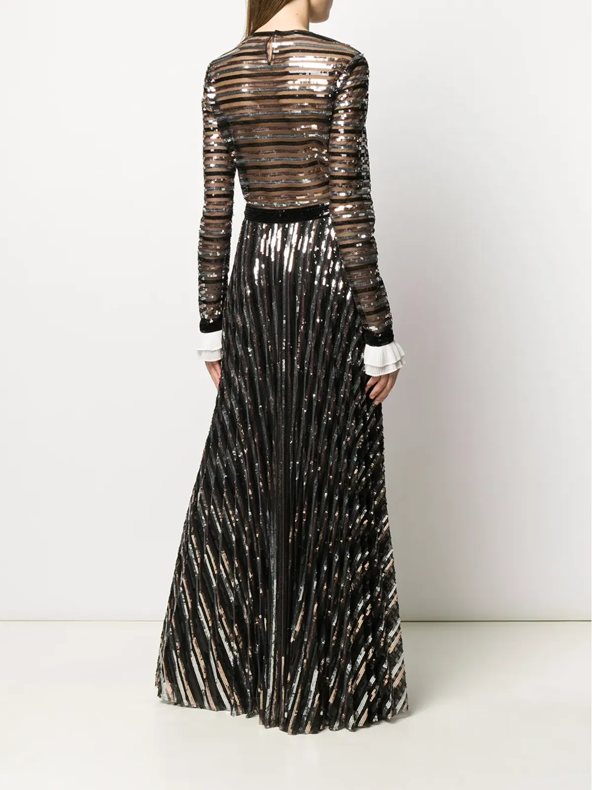 Philosophy Di Lorenzo Serafini スパンコール装飾イブニングドレス - 画像4