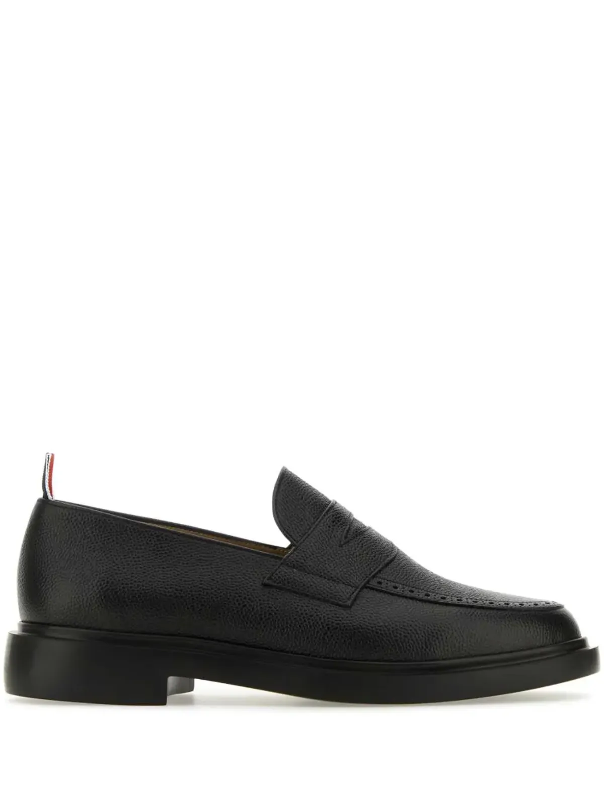 Thom Browne ペブルグレイン ペニーローファー - ブラック - 画像1