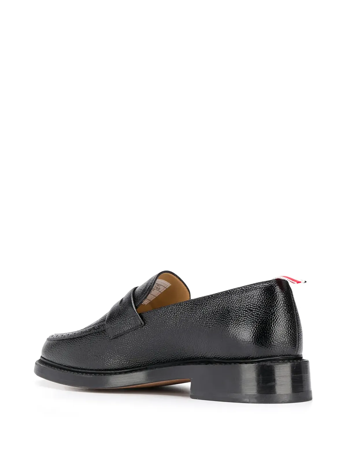 Thom Browne ペブルグレイン ペニーローファー - ブラック - 画像3