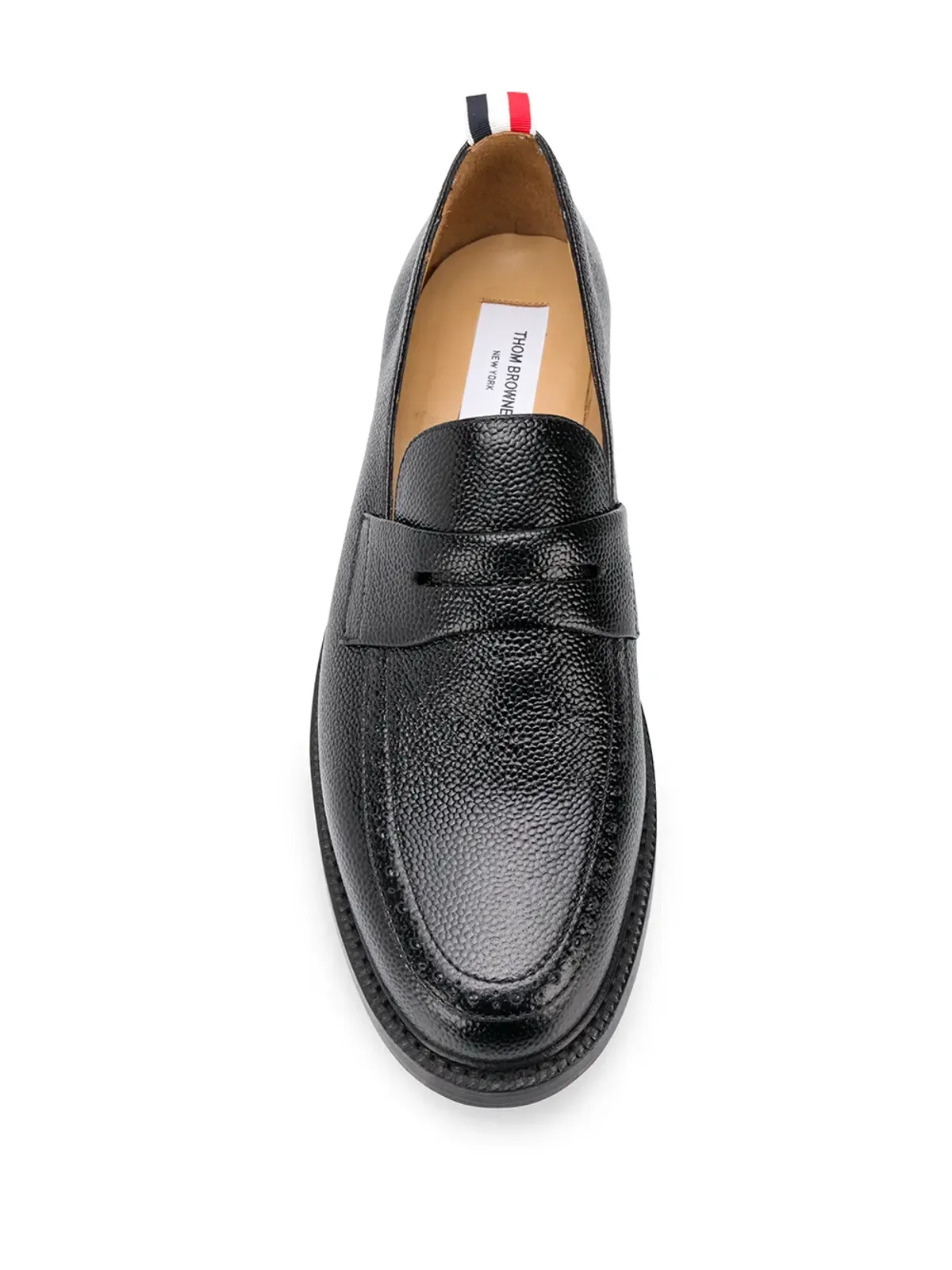 Thom Browne ペブルグレイン ペニーローファー - ブラック - 画像4
