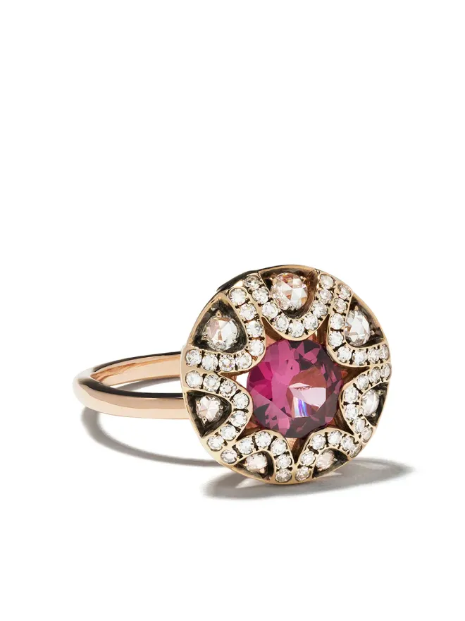Selim Mouzannar Selim Mouzannar 18K ローズゴールド ダイヤモンド rhodolite Mille et Une Nuits リングの商品画像