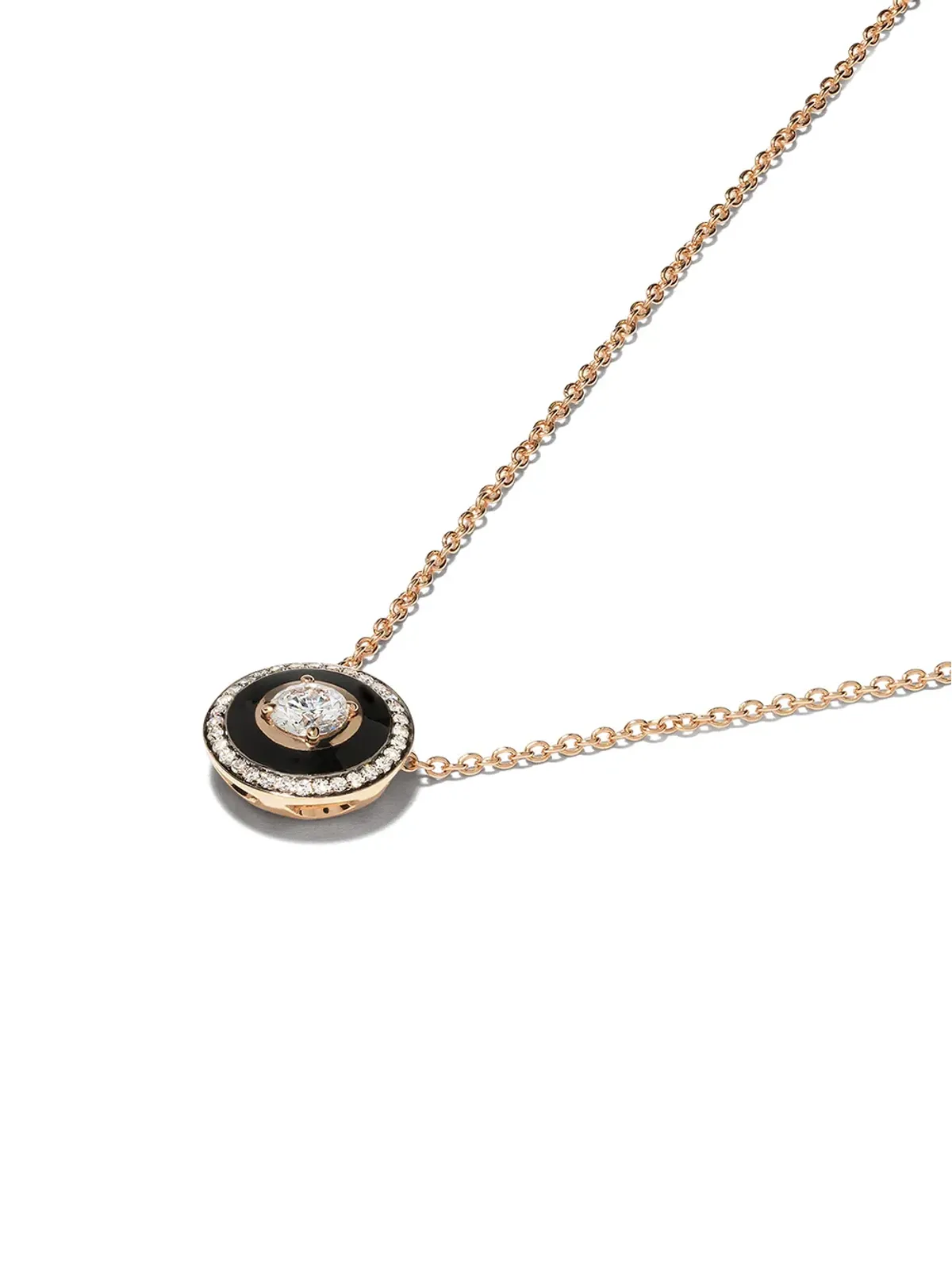 Selim Mouzannar 18kt ローズゴールド ダイヤモンド Mina ネックレス - ピンク - 画像3
