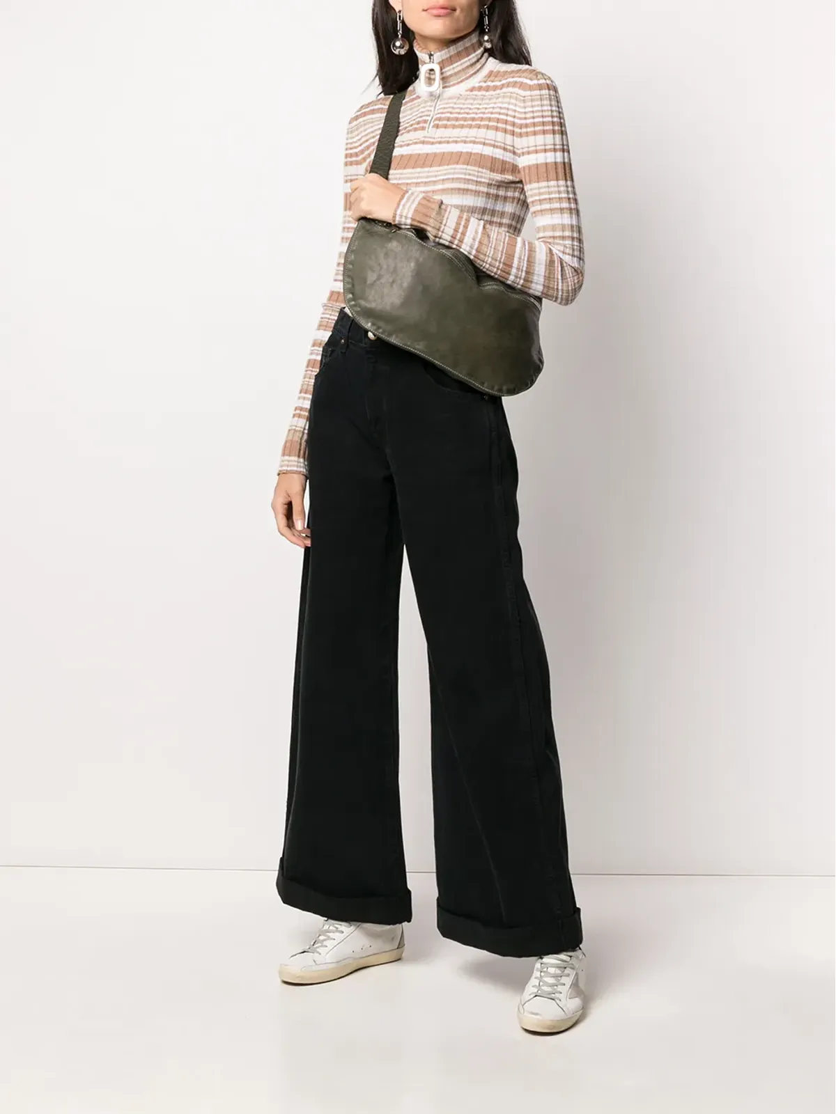 Guidi コントラストステッチベルトバッグ - 画像2