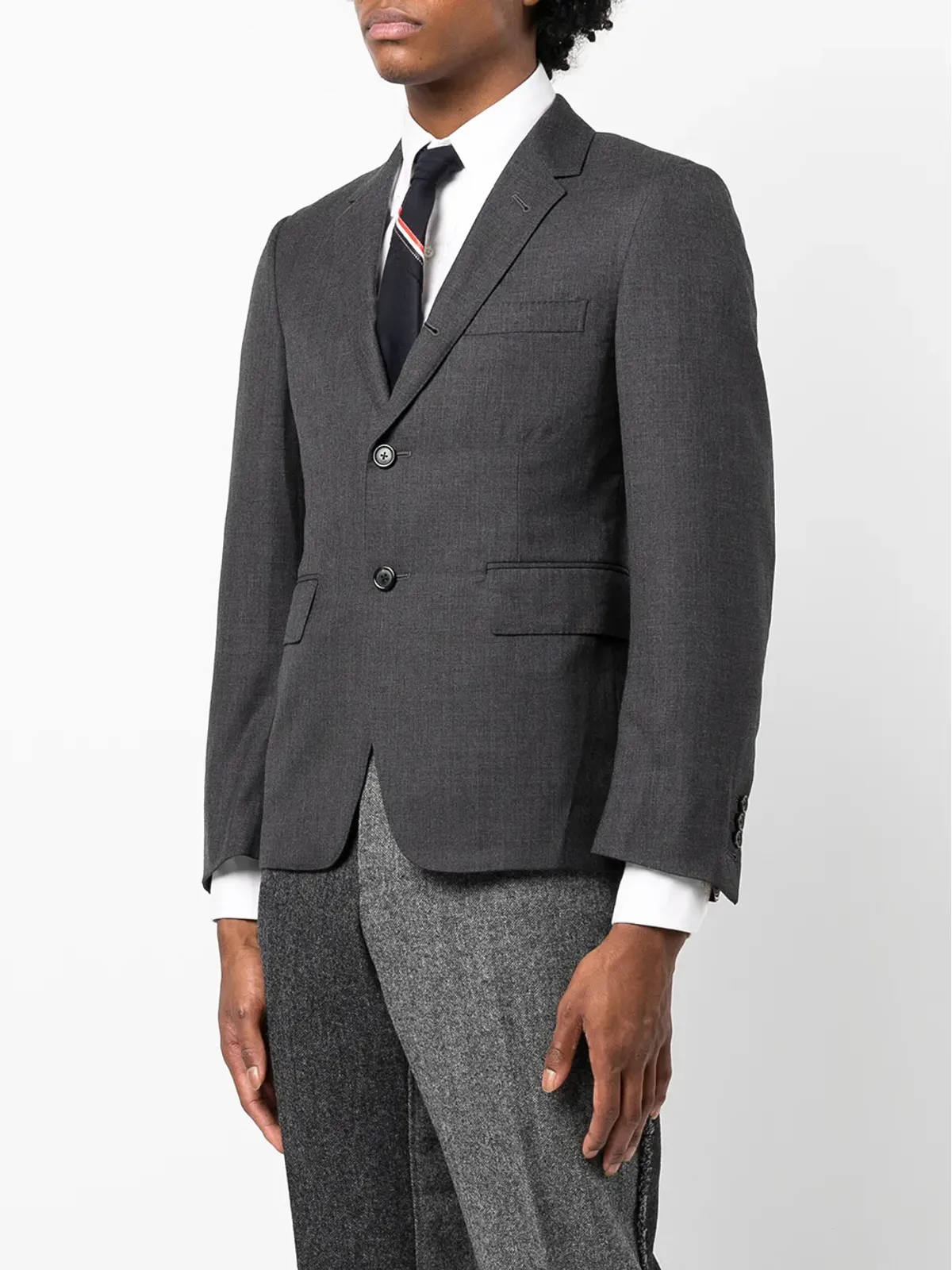 Thom Browne ブレザー（シングルブレスト、グレー） - 画像3