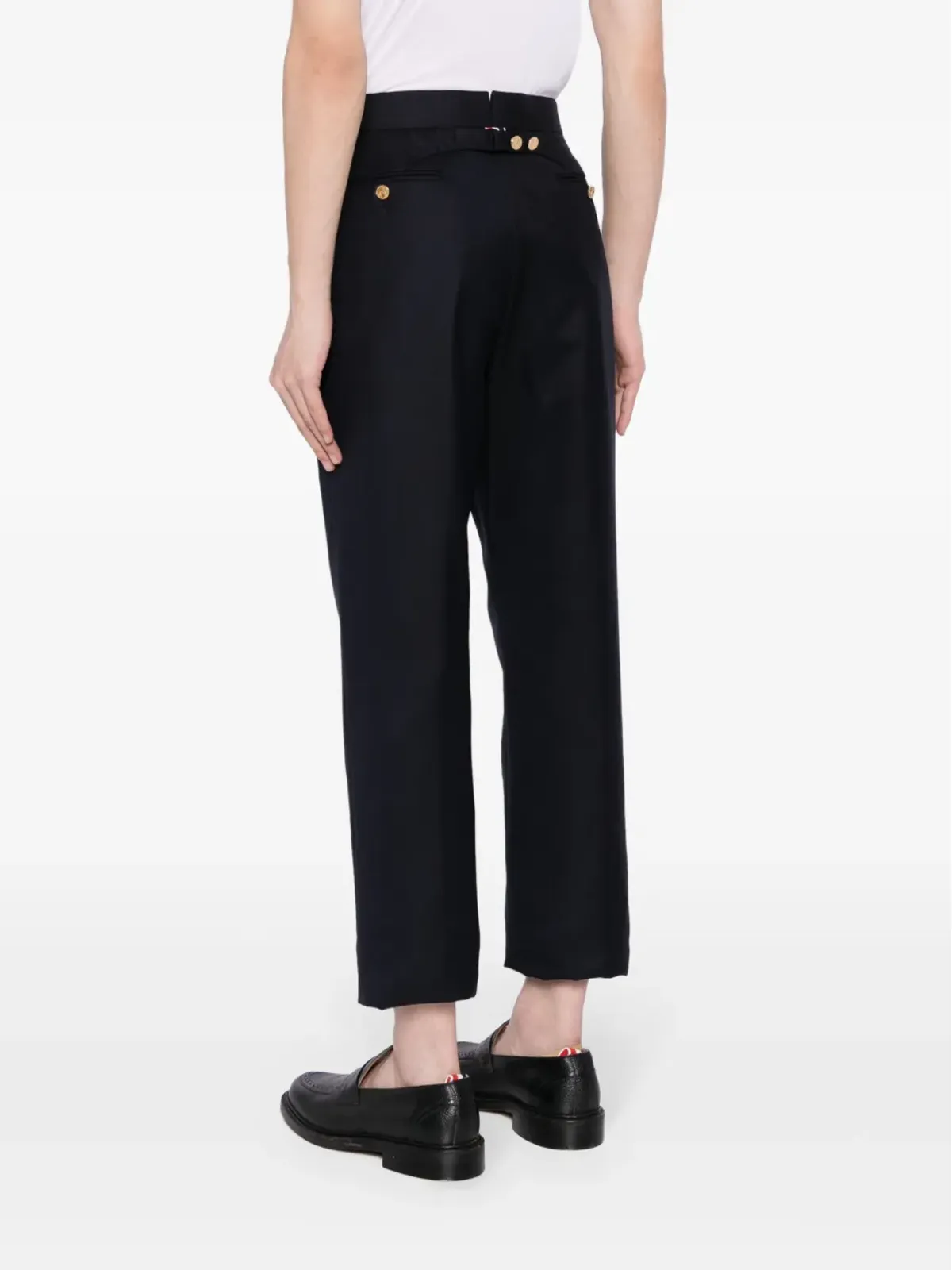 Thom Browne スーパ120sツイルパンツ ブルー - 画像4
