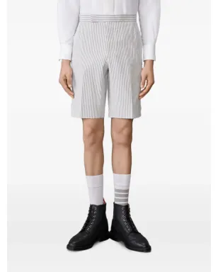 Thom Browne ストライプ柄シアサッカーショーツ - サムネイル3
