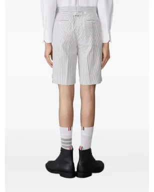 Thom Browne ストライプ柄シアサッカーショーツ - サムネイル4