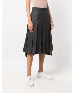 Thom Browne ダークグレー 膝下丈プリーツスカート - サムネイル3