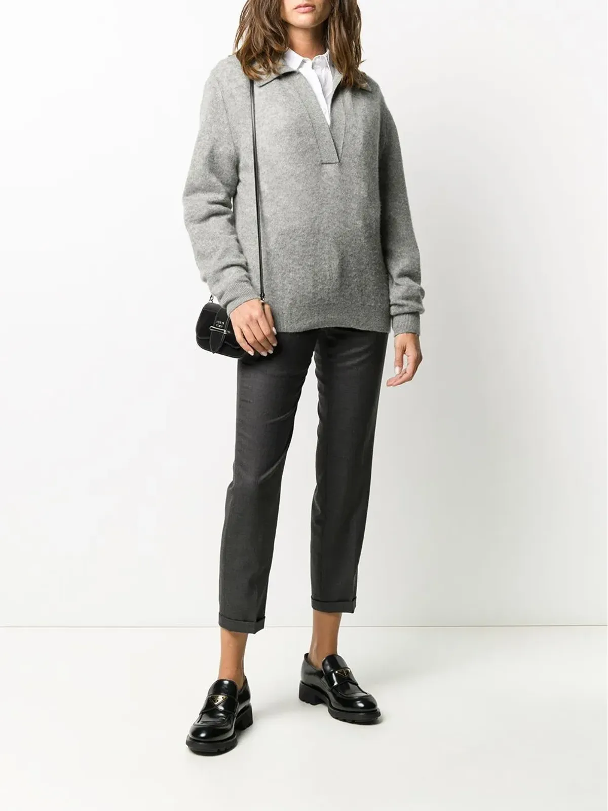Thom Browne テーラード・クロップド・トラウザー（グレー） - 画像2