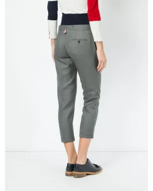 Thom Browne ミッドライズ テーラードパンツ - グレー - サムネイル4