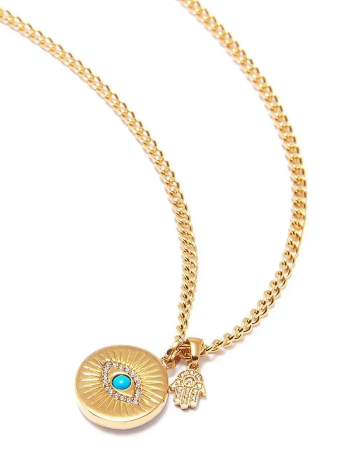 Nialaya Jewelry スカイフォール・イービルアイ ペンダントネックレス - 画像2