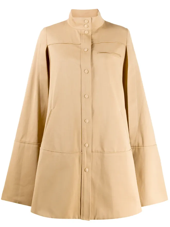 Courrèges Courrèges カットアウトスリーブのフレアコートの商品画像