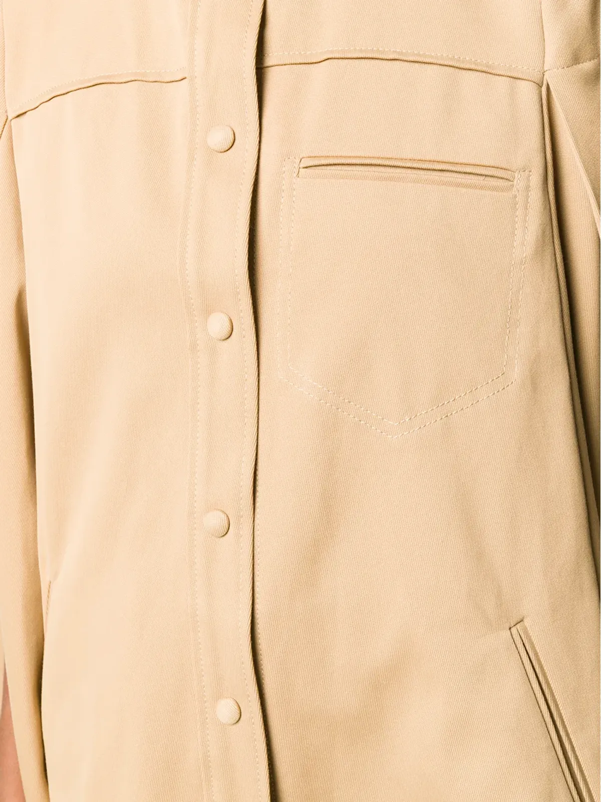 Courrèges カットアウトスリーブのフレアコート - 画像5