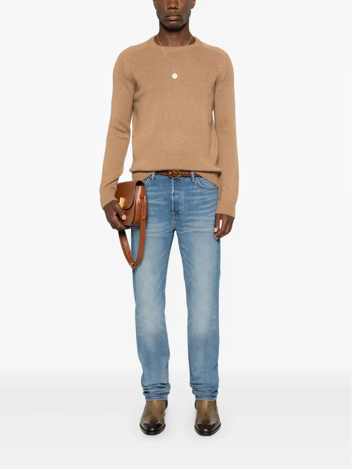 Saint Laurent クルーネック ファインニット ジャンパー - 画像2