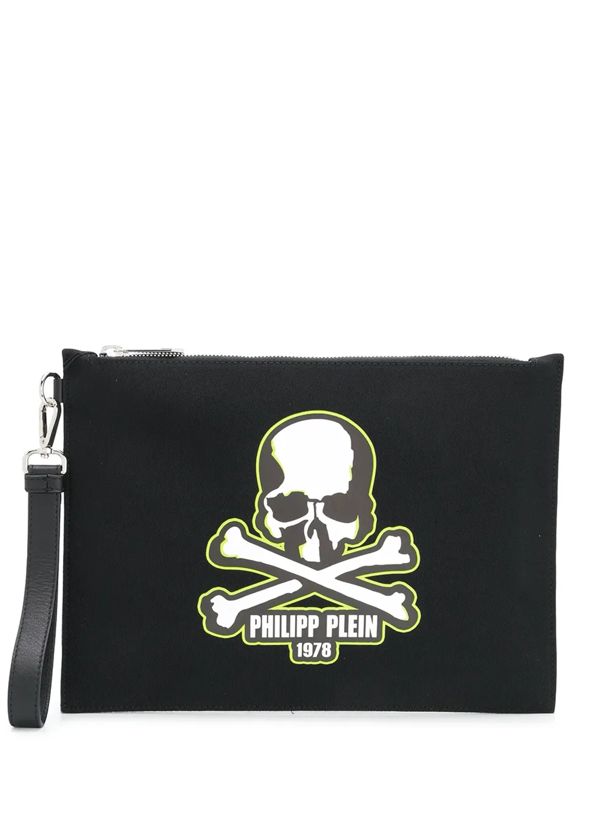 Philipp Plein スカルプリント クラッチバッグ - 画像1