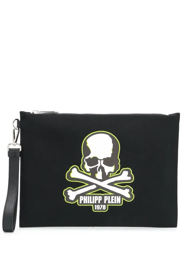 Philipp Plein Philipp Plein スカルプリント クラッチバッグの商品画像