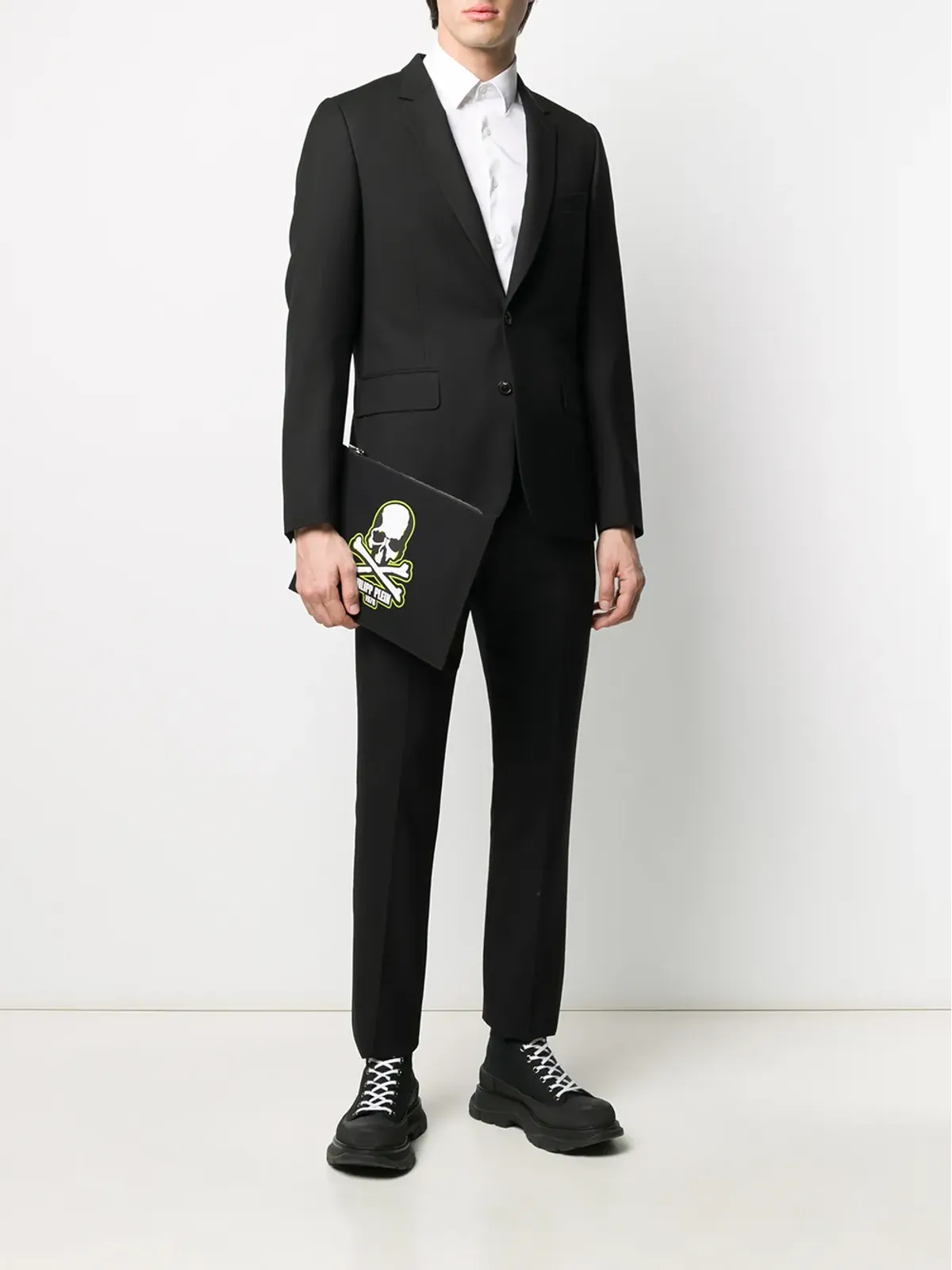 Philipp Plein スカルプリント クラッチバッグ - 画像2