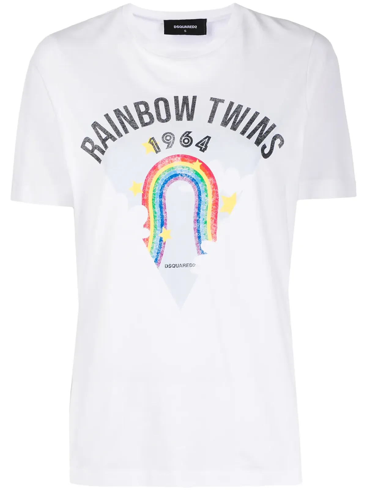 DSQUARED2 レインボープリントTシャツ - 画像1