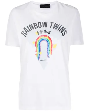 DSQUARED2 レインボープリントTシャツ - サムネイル1