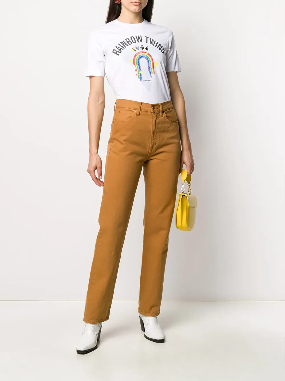 DSQUARED2 レインボープリントTシャツ - 画像2