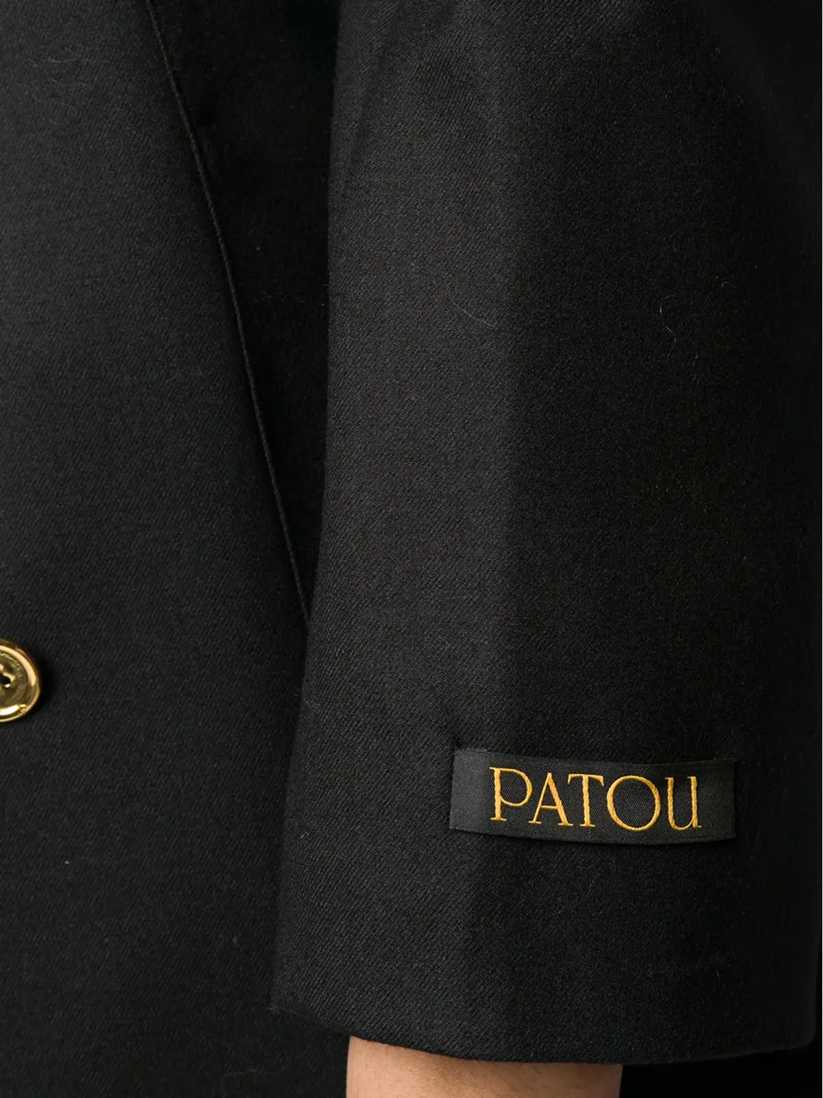 Patou ノーカラーダブルブレストブレザー - 画像5