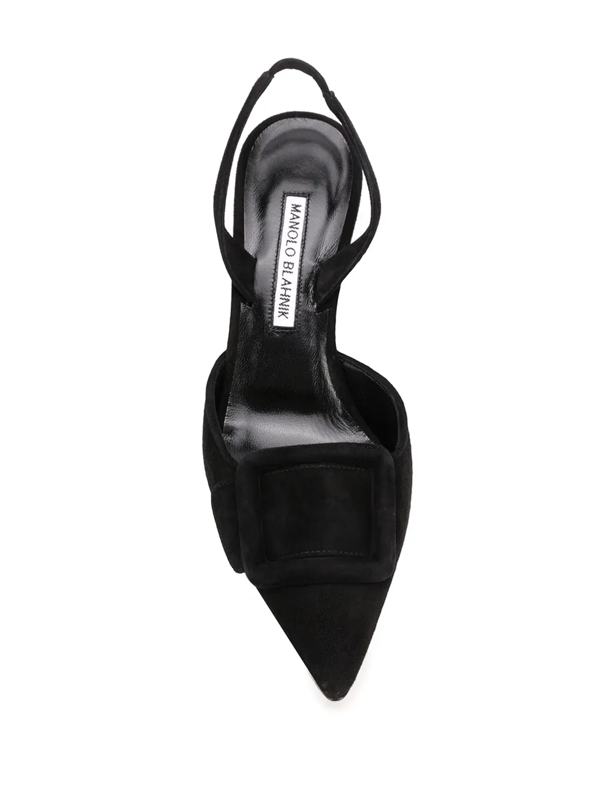 Manolo Blahnik Maysli バックルフロントパンプス ブラック - 画像4