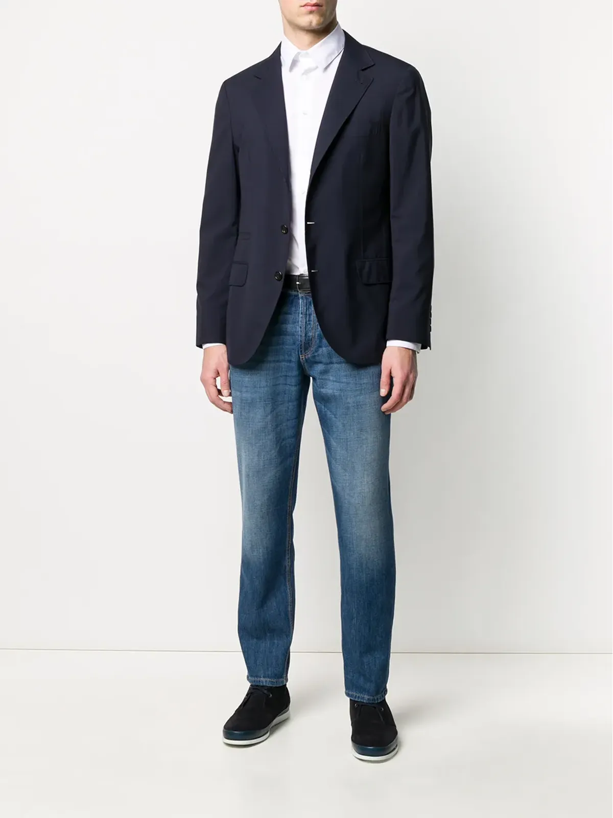 Giorgio Armani カーブドヘム長袖シャツ - 画像2