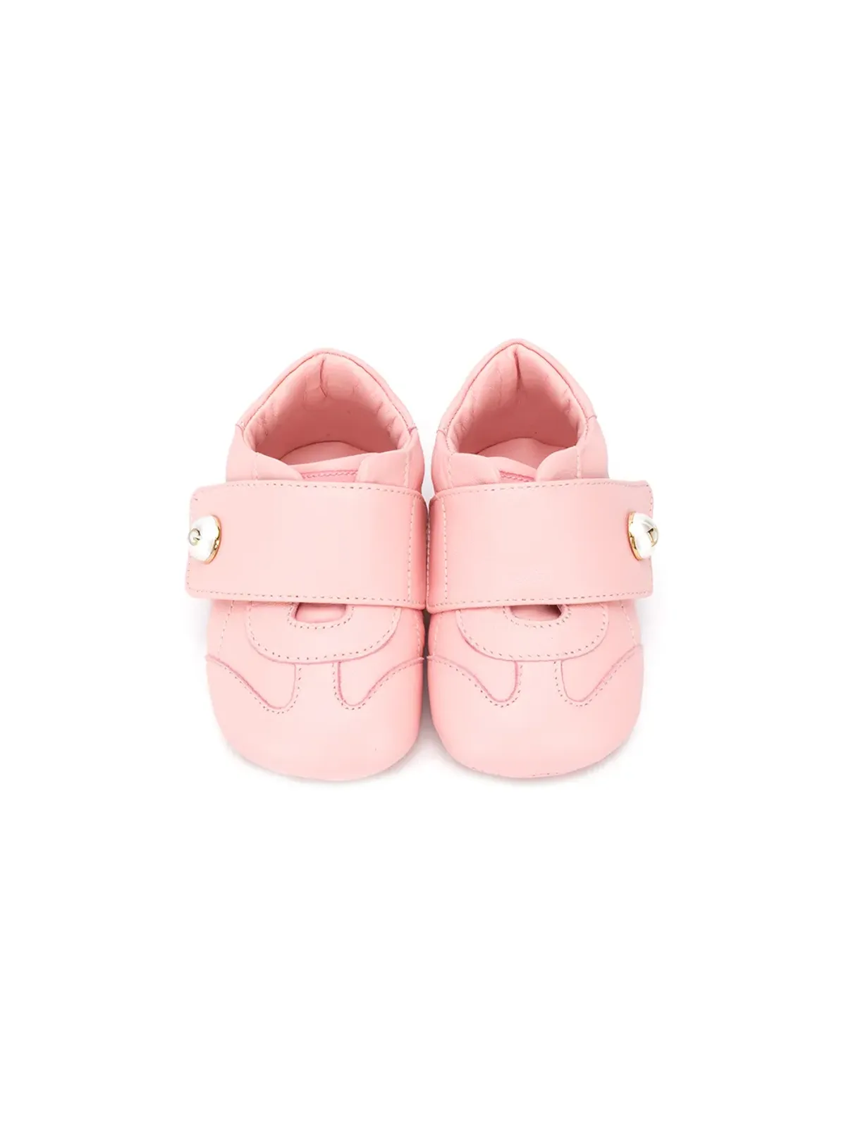 Dolce & Gabbana Kids DGロゴ パールスニーカー - ピンク - 画像3