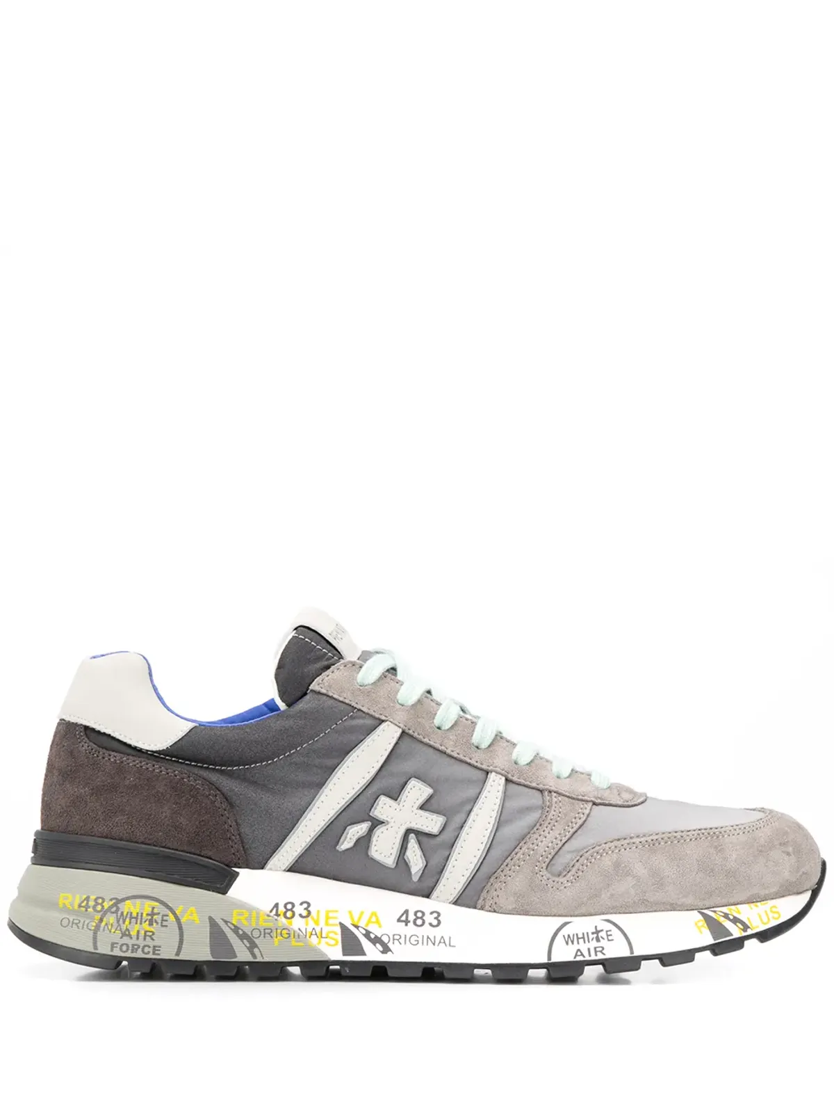 Premiata Lander stamped sole sneakers - Grey - 画像1