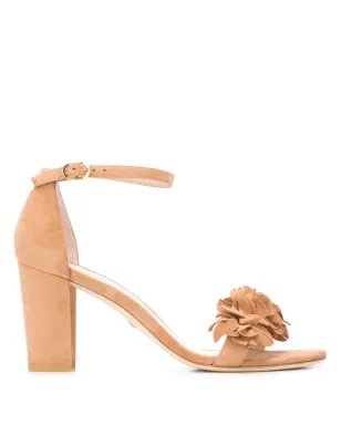 Stuart Weitzman Nearly 3D flower sandals - Brown - サムネイル1