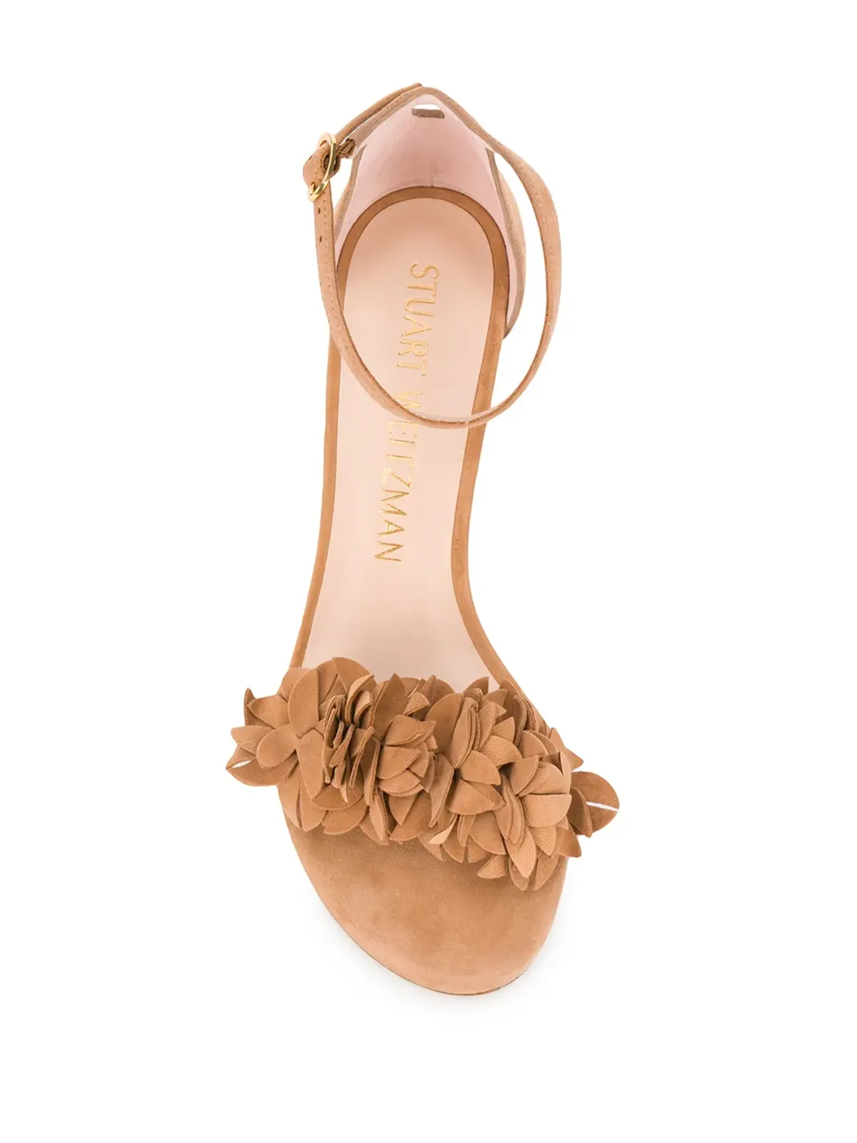 Stuart Weitzman Nearly 3D flower sandals - Brown - 画像4