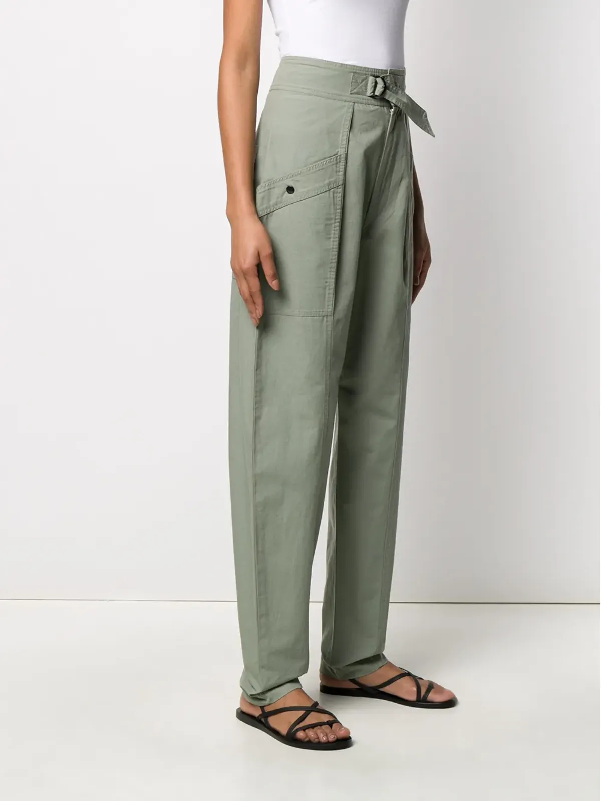 MARANT ÉTOILE ハイウエスト テーパードパンツ - 画像3