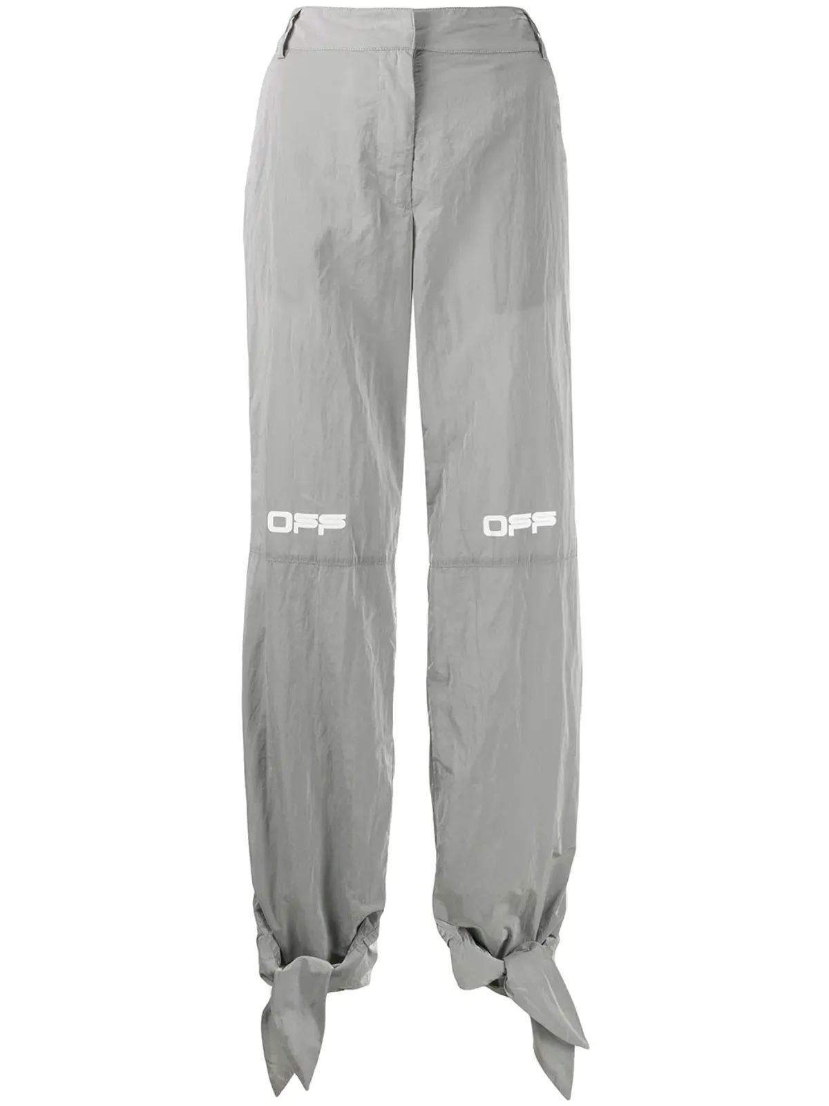 Off-White プリントロゴ タイカフスパンツ - 画像3