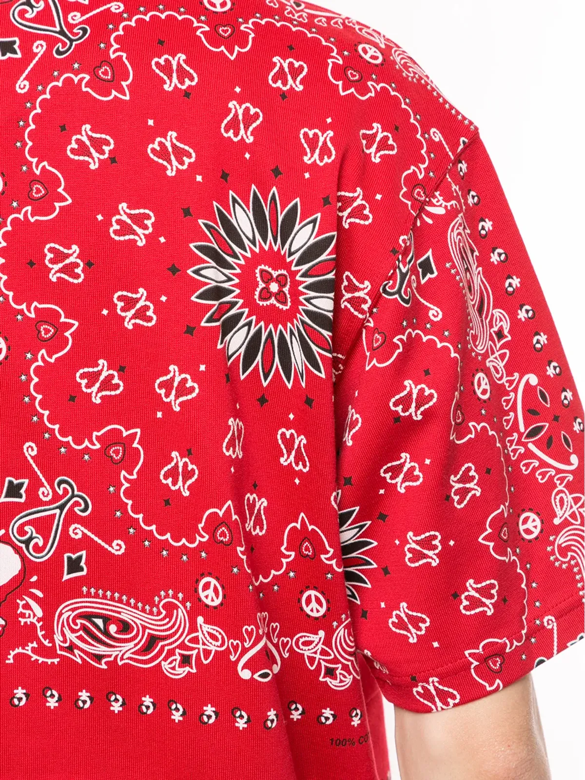 Mastermind World クルーネック バンダナプリント Tシャツ - レッド - 画像5