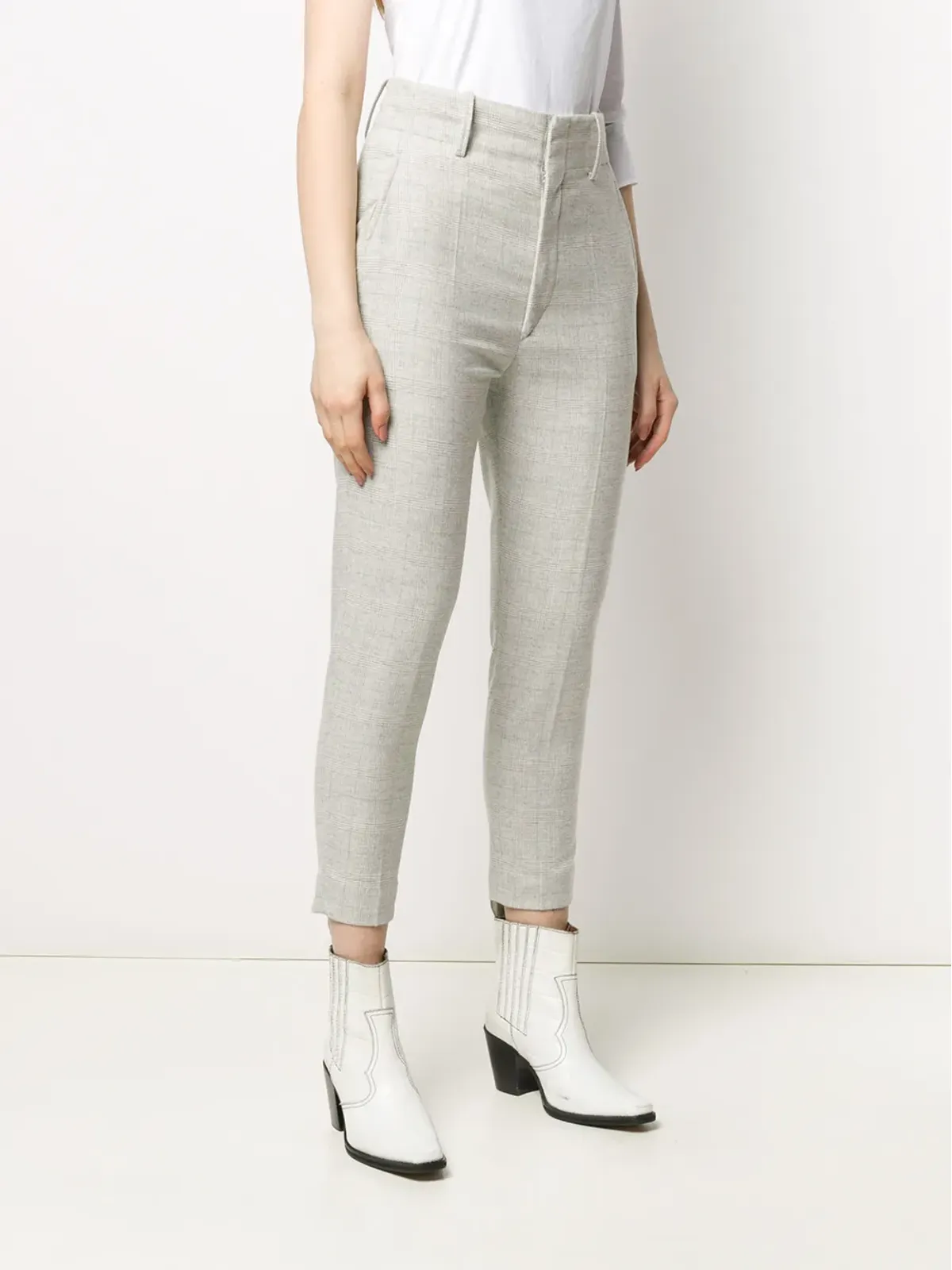 MARANT ÉTOILE チェック柄テーラードパンツ - 画像3