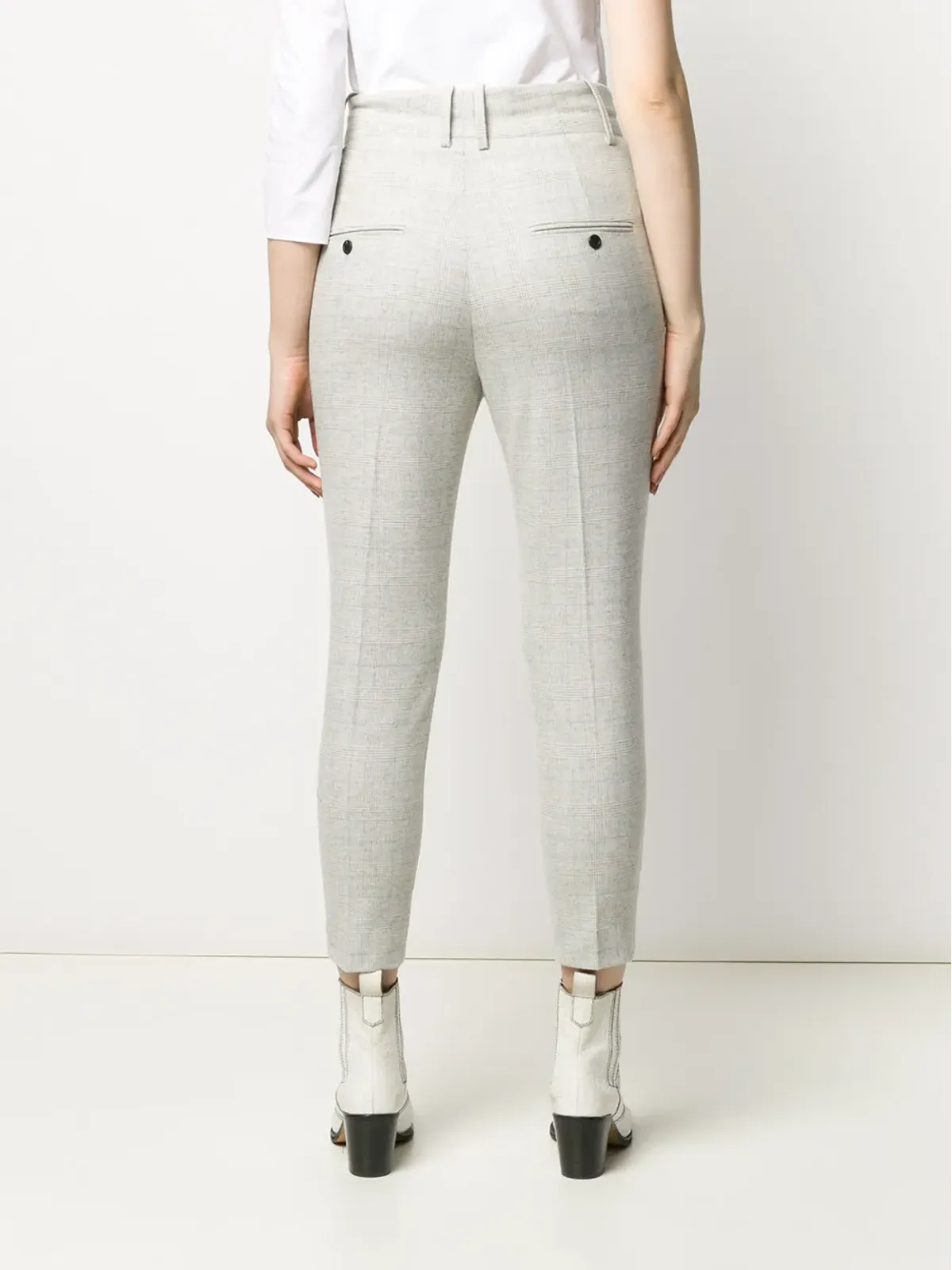 MARANT ÉTOILE チェック柄テーラードパンツ - 画像4