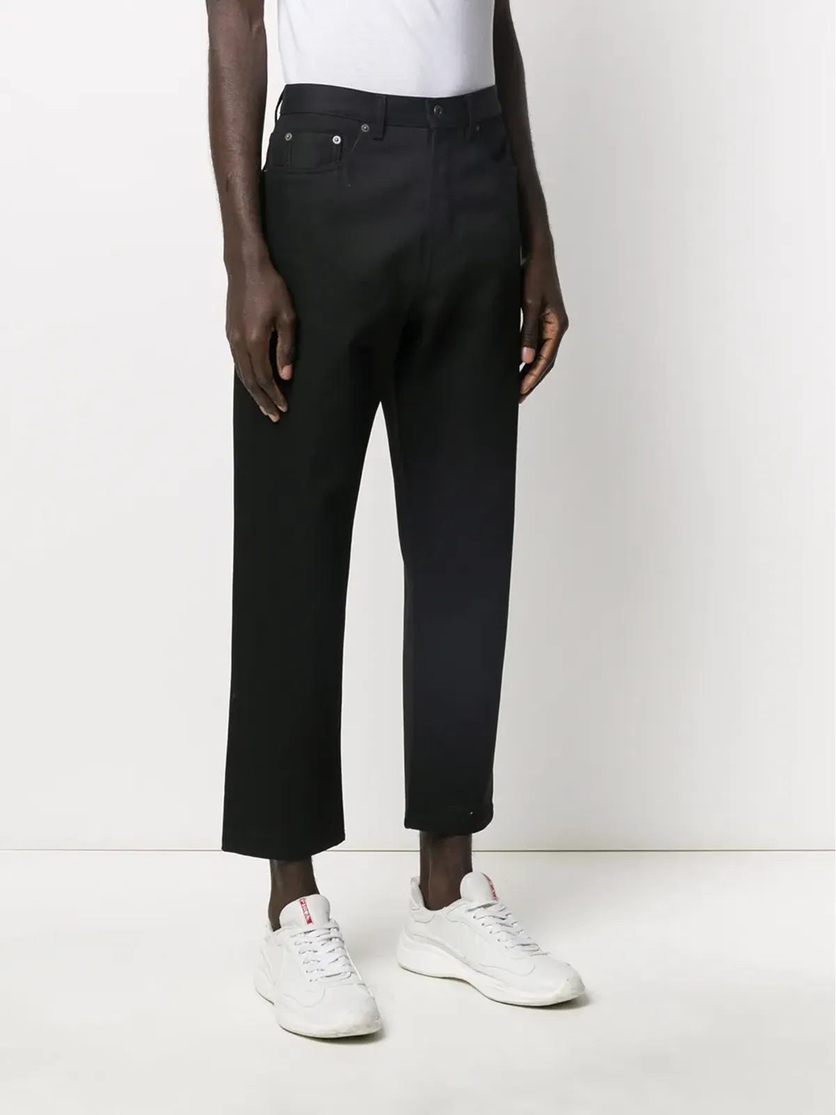 Valentino Garavani VLOGO クロップドジーンズ - 画像3