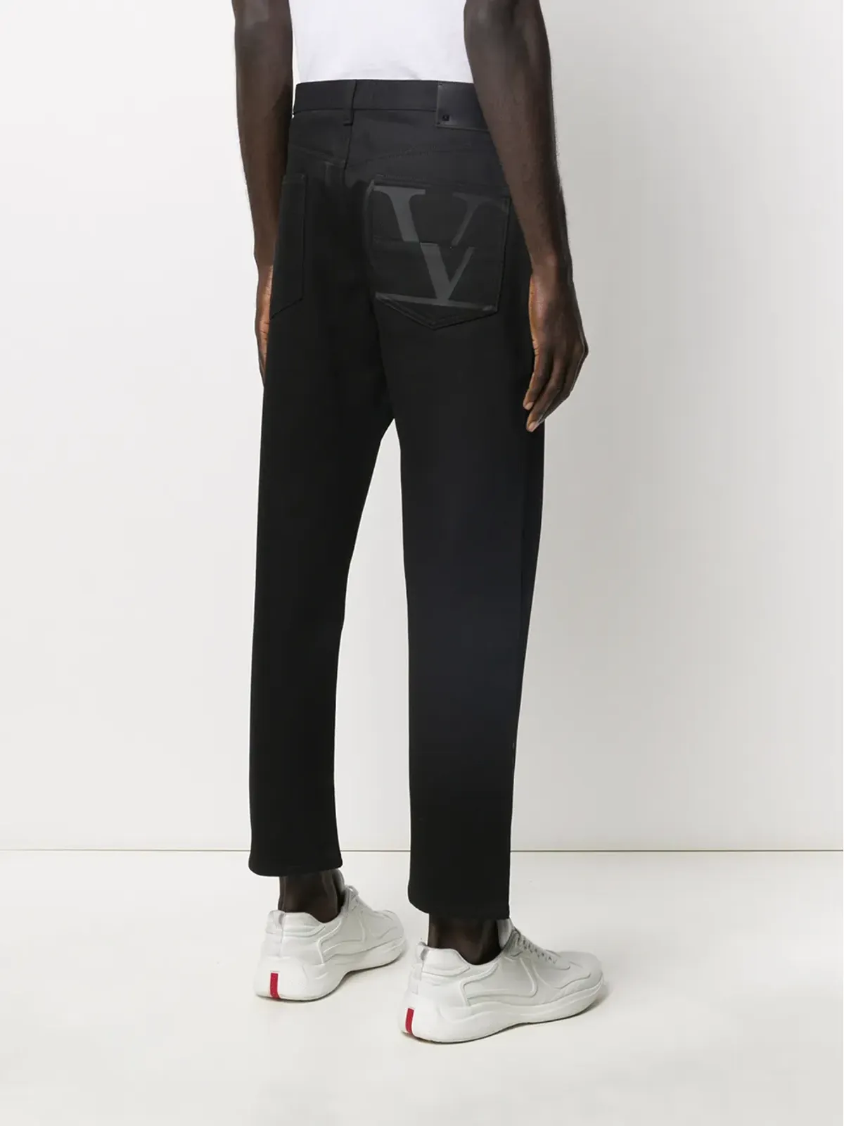 Valentino Garavani VLOGO クロップドジーンズ - 画像4