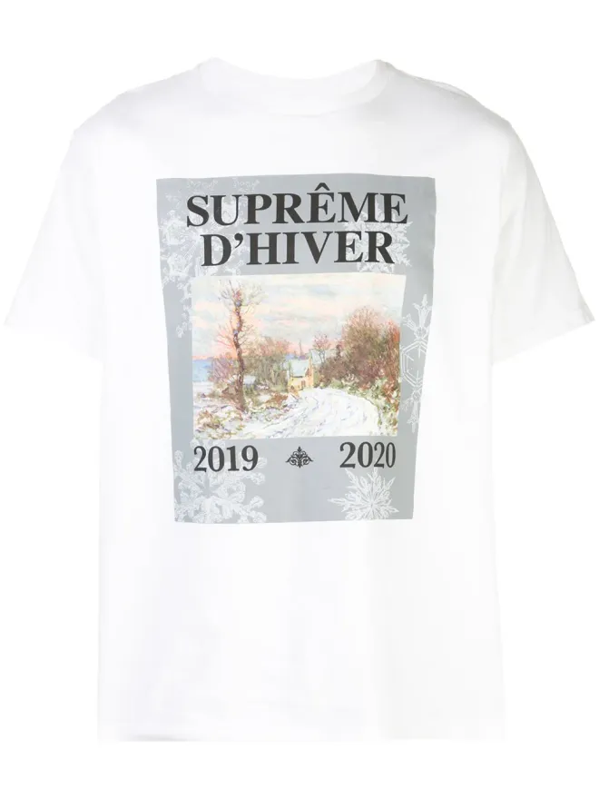 Supreme Supreme D Hiver graphic-print T-shirt - Whiteの商品画像