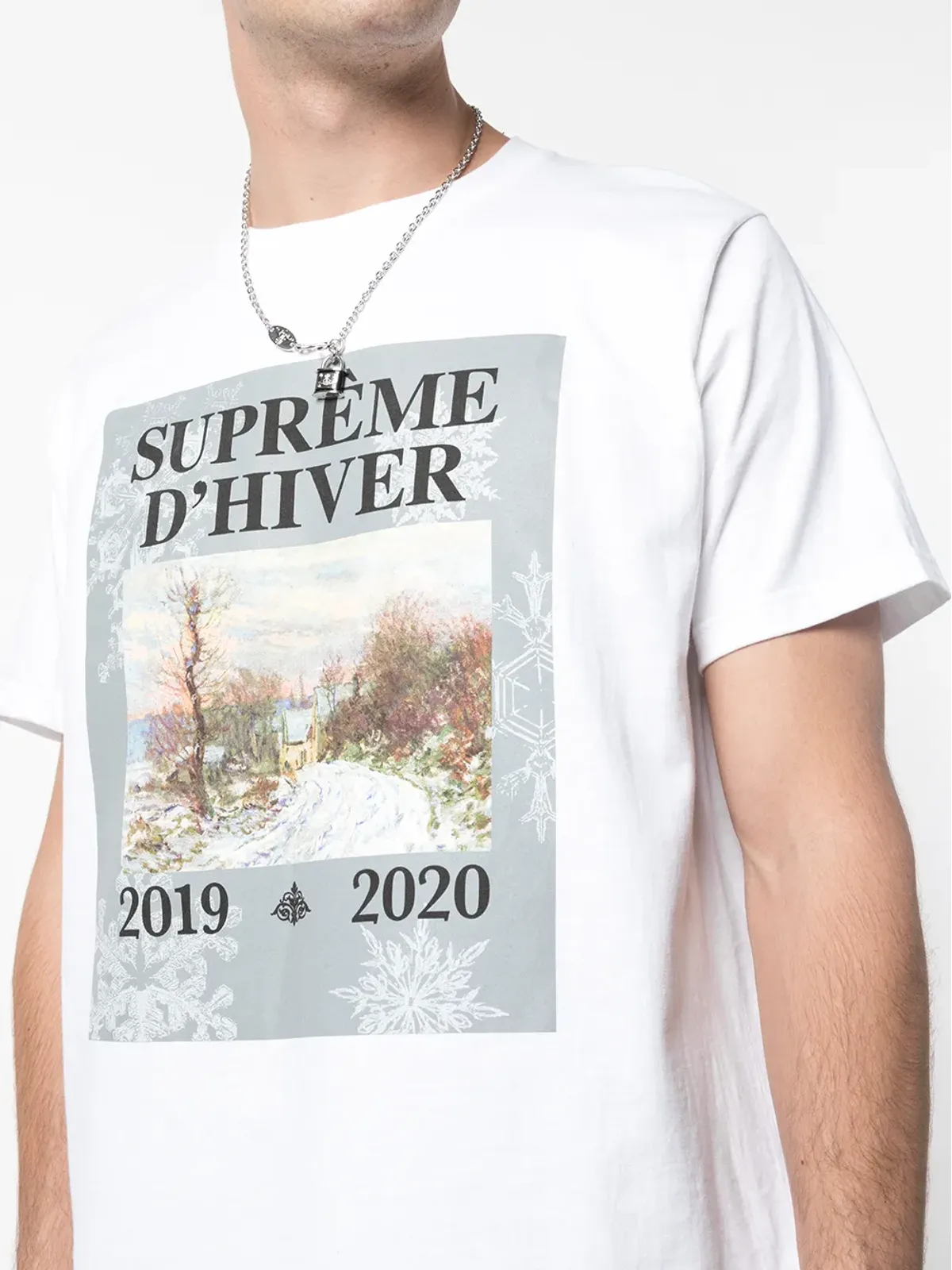 Supreme D Hiver graphic-print T-shirt - White - 画像5