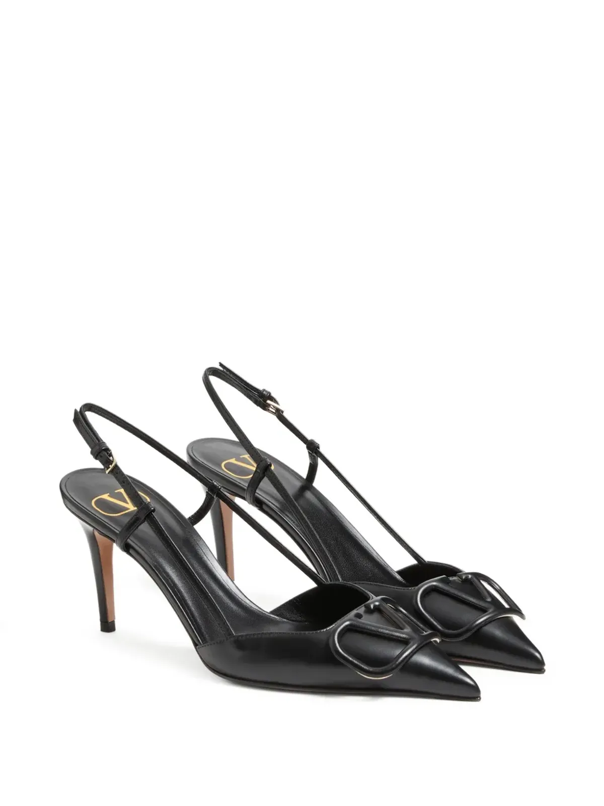 Valentino Garavani 80mm VLogo Signature スリングバックパンプス - 画像2