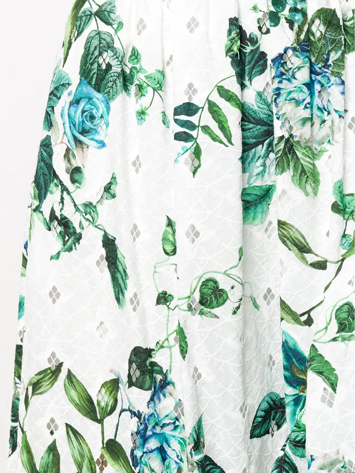 Blumarine アシンメトリック フリル花柄プリントスカート - 画像5