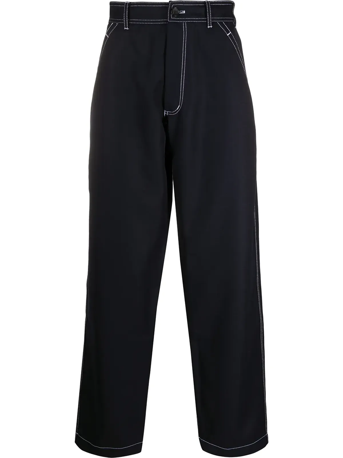 Comme Des Garçons Shirt ドロップドクロッチ トラウザーズ - 画像1