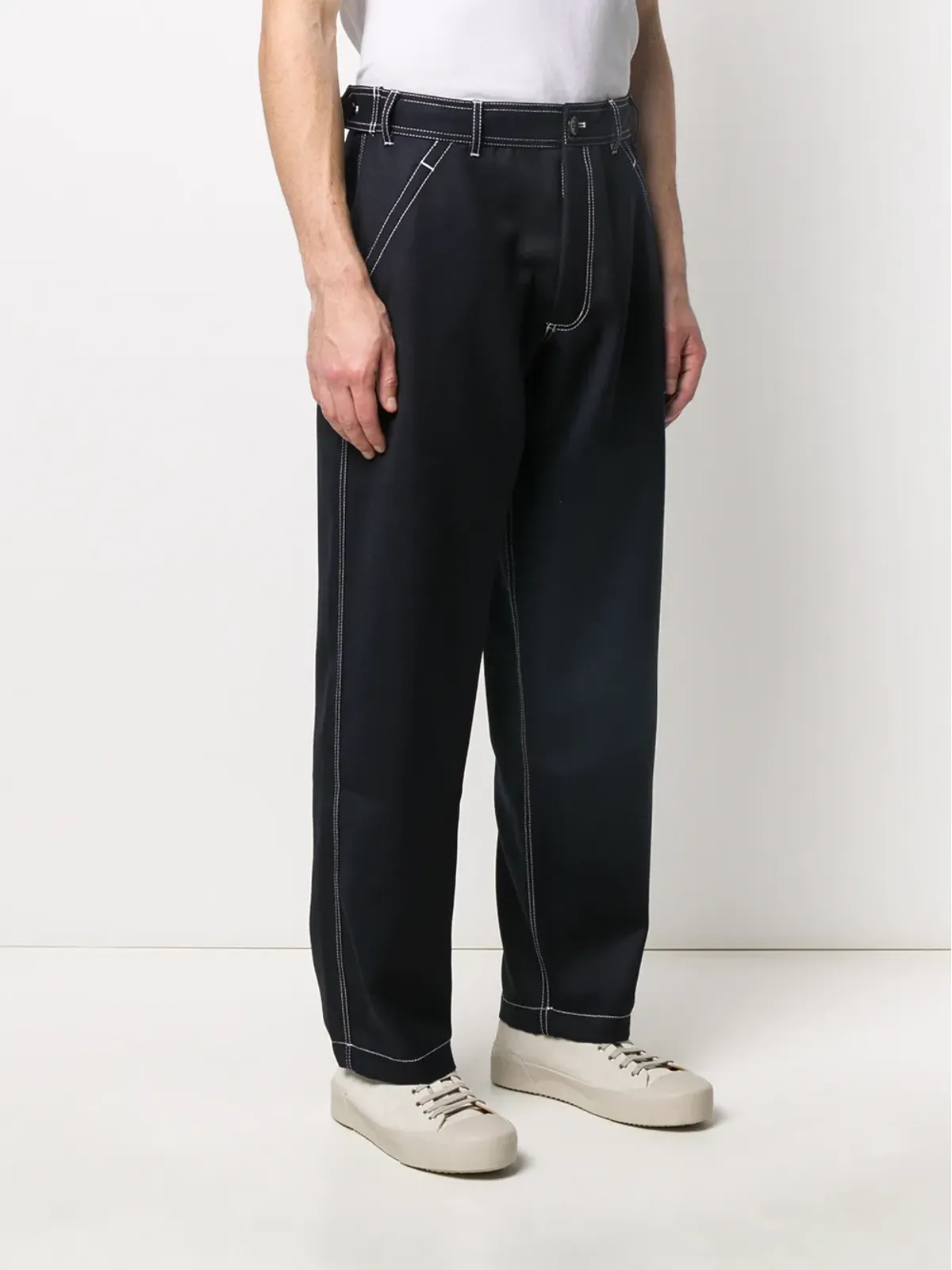 Comme Des Garçons Shirt ドロップドクロッチ トラウザーズ - 画像3