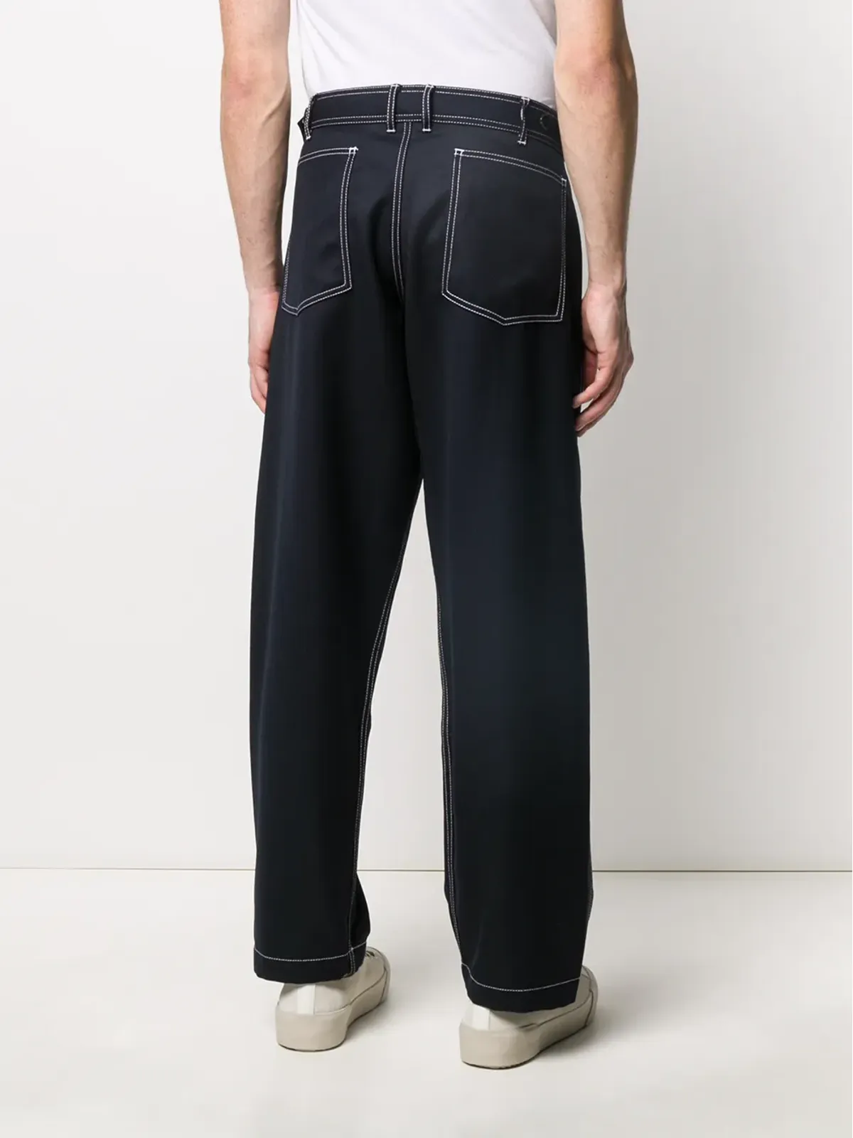 Comme Des Garçons Shirt ドロップドクロッチ トラウザーズ - 画像4