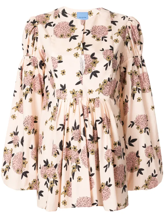 Macgraw Macgraw ヒビネーション フローラルプリント ブラウス ピンクの商品画像